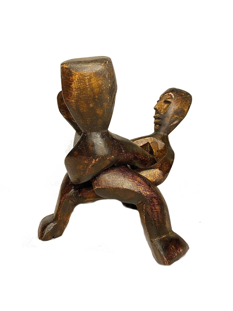 African Tribal Art Wooden Carved statue tribal wood Collapsible Hand-Carved 4619