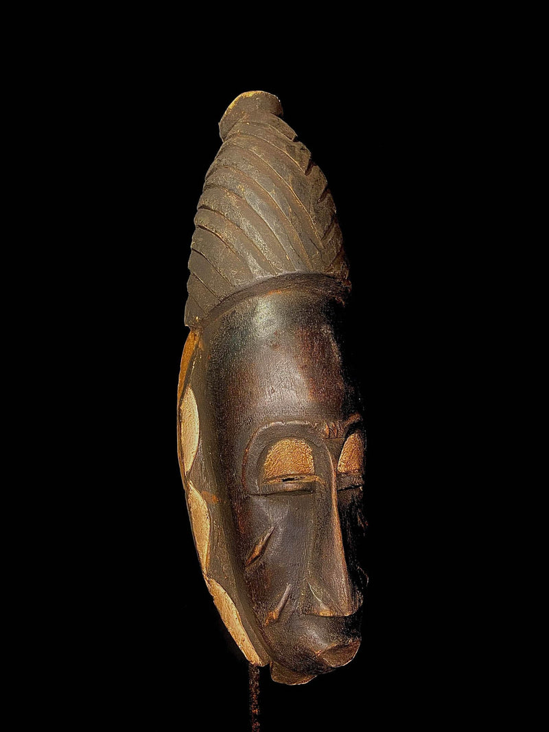 African Mask Tribal Mask African Carved Wooden Art Masks Guro Mask-5285