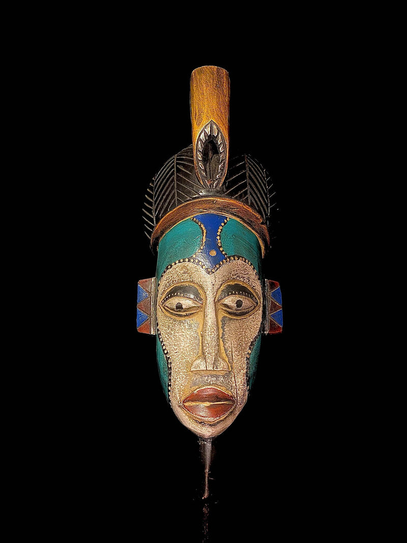 African mask African Tribal Face Mask Hand Crafted African Mask From Ghana, shine For -5073