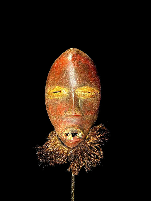 African masks antiques tribal Face vintage Wood Carved Dan Gunyéya masks-5130