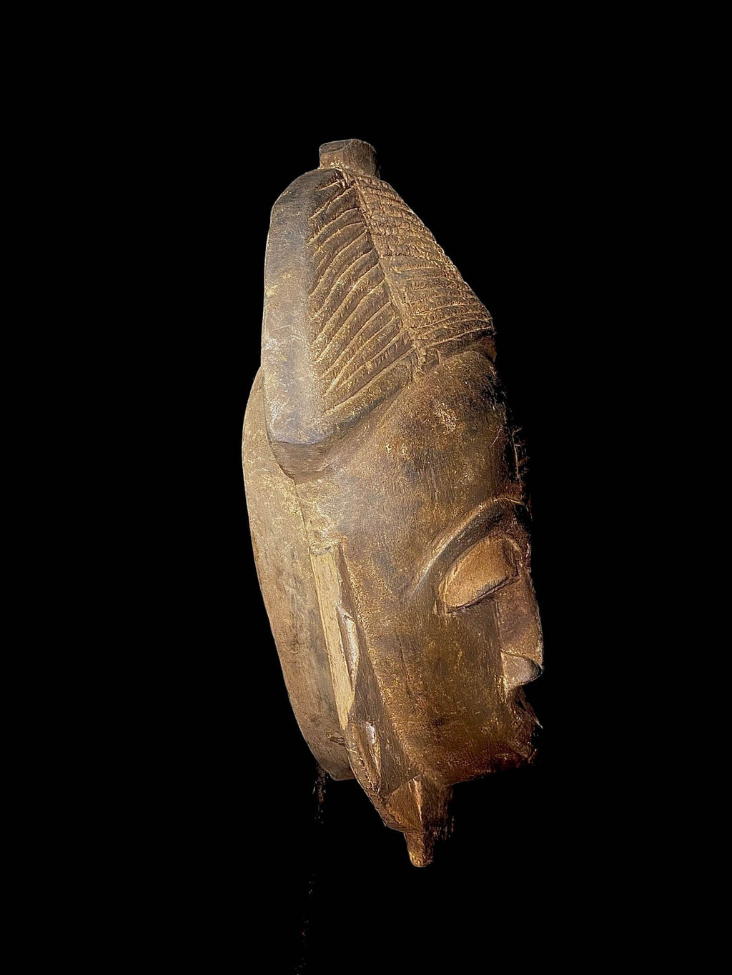 African Tribal Face Mask Wood Hand Carved Vintage Wall Hanging Guro masks for wall-5653