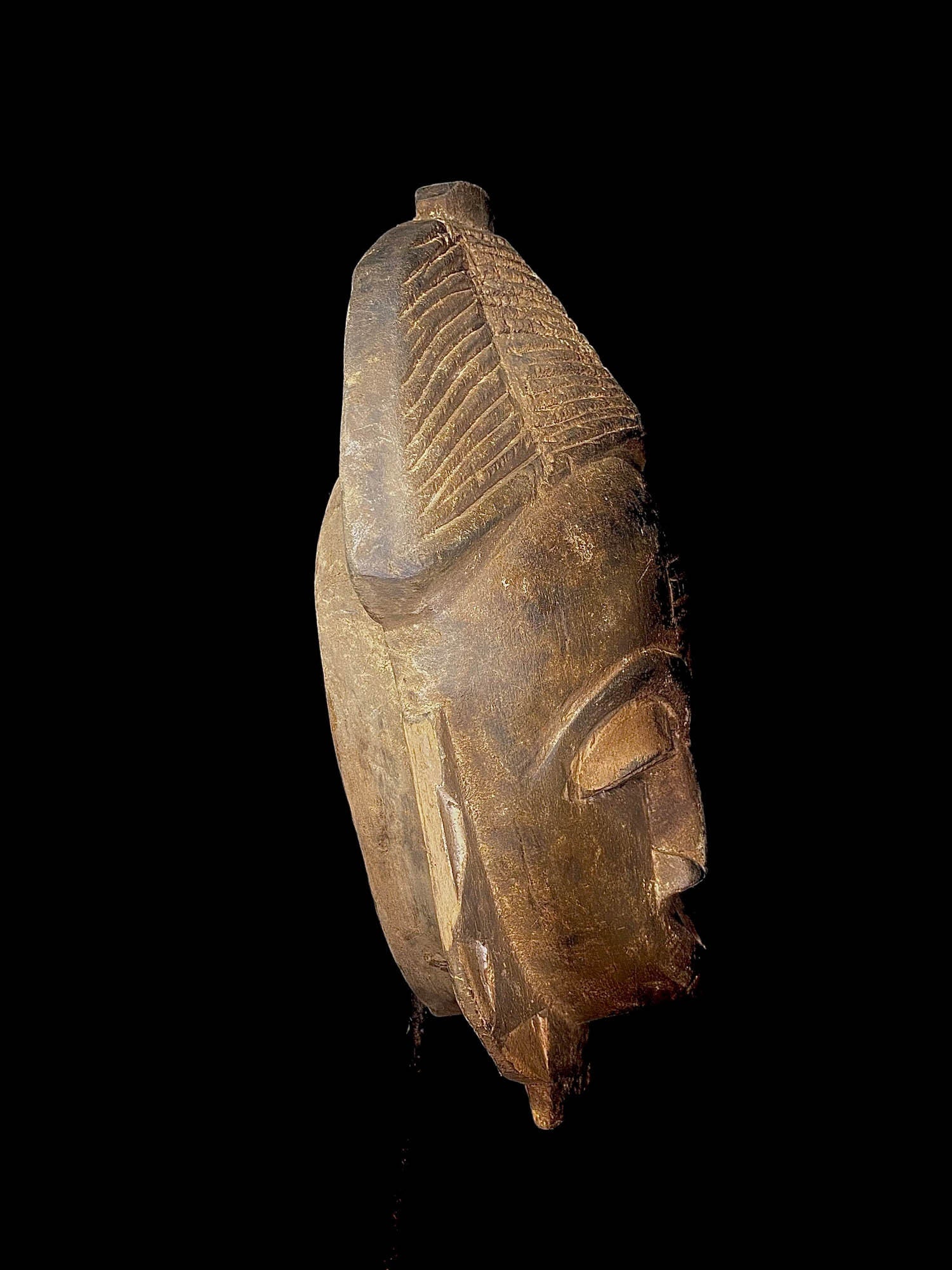 African Tribal Face Mask Wood Hand Carved Vintage Wall Hanging Guro masks for wall-5653