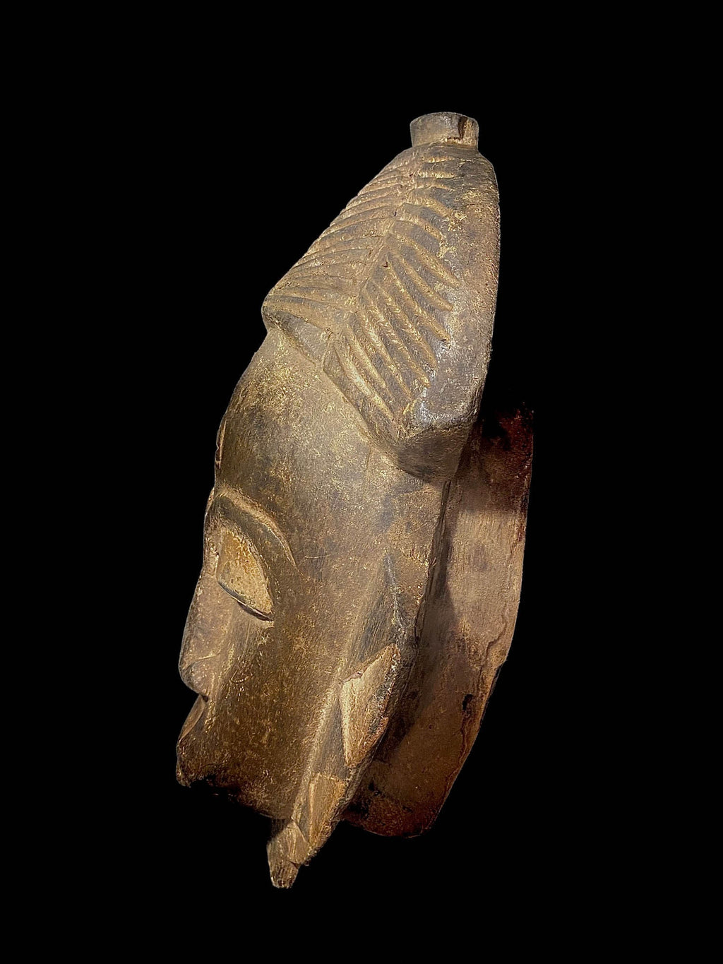 African Tribal Face Mask Wood Hand Carved Vintage Wall Hanging Guro masks for wall-5653