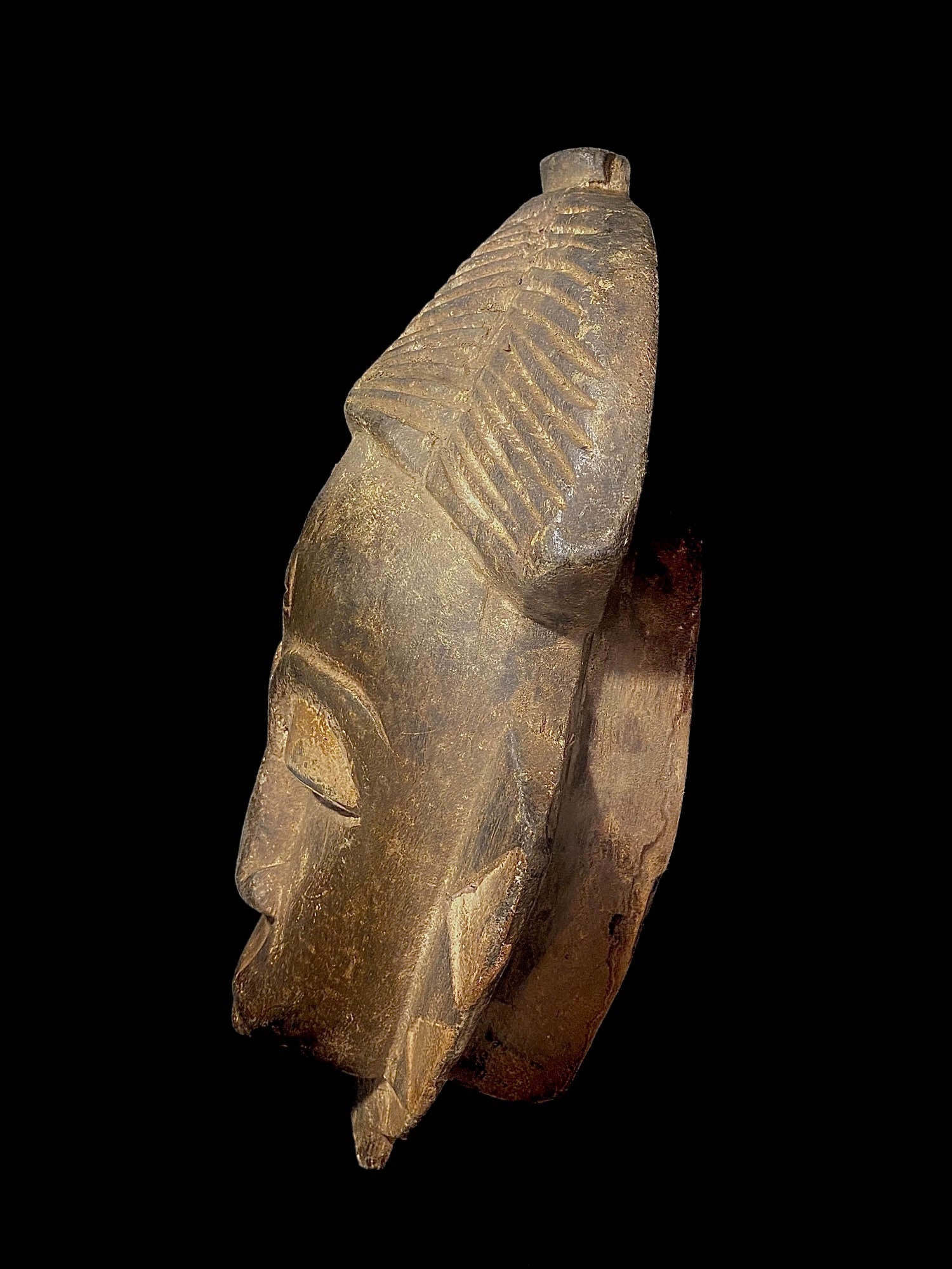 African Tribal Face Mask Wood Hand Carved Vintage Wall Hanging Guro masks for wall-5653