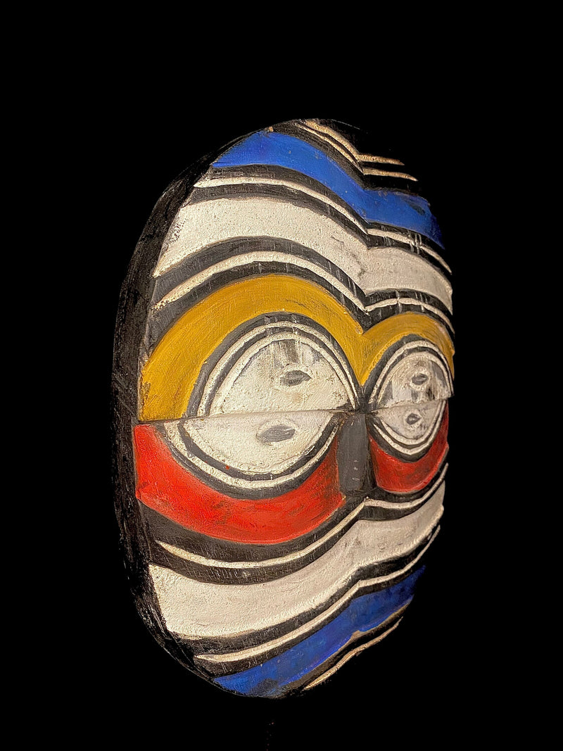African mask Teke masks are mainly used in traditional dancing ceremonies-5974