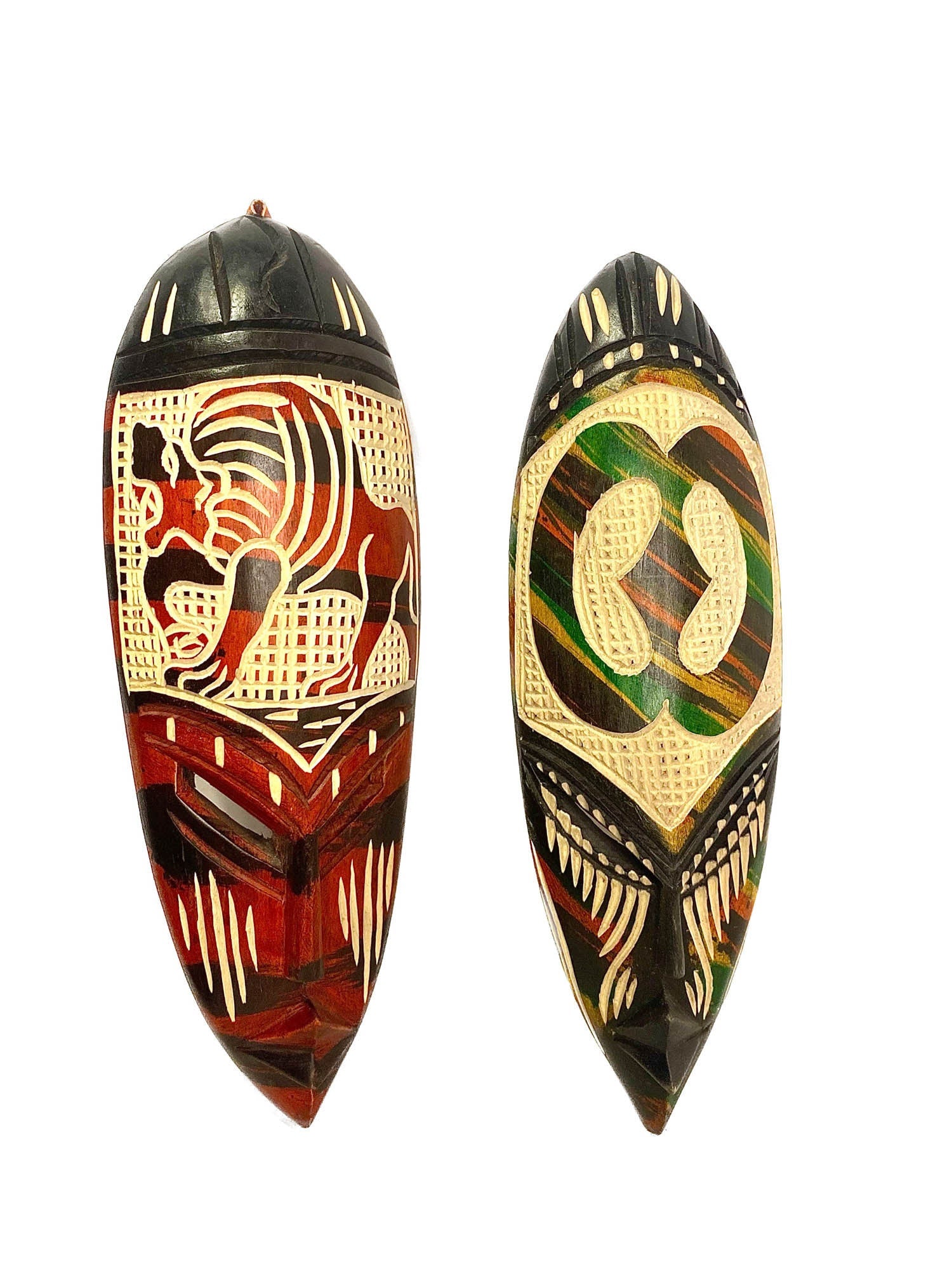 African mask Home Décor Mask Tribal GHANA Mask Primitive Art Handmade Collectibles 3 mask-193