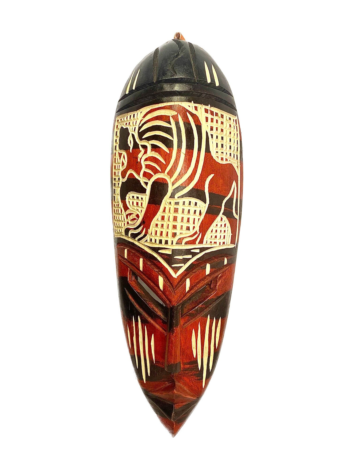 African mask Home Décor Mask Tribal GHANA Mask Primitive Art Handmade Collectibles 3 mask-193