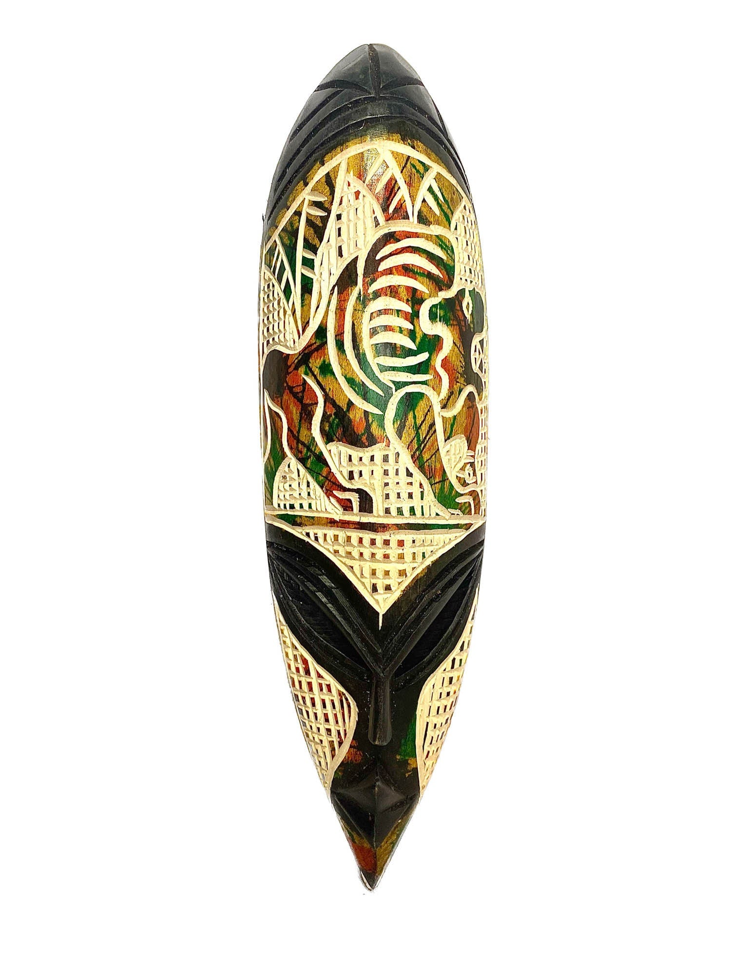 African mask Home Décor Mask Tribal GHANA Mask Primitive Art Handmade Collectibles 3 mask-193