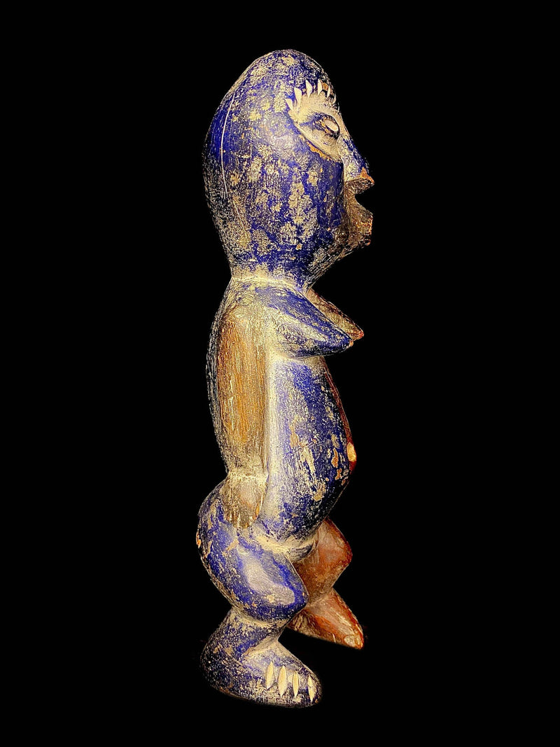 African sculpture African Tribal Art Wooden Carved statue tribal wood Ancestor Figure-6531