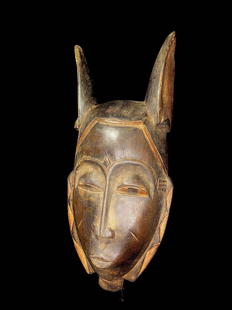 African Mask Antiques Tribal Face Vintage Wood Wall Hanging Guro Tribe masks for wall- 6580