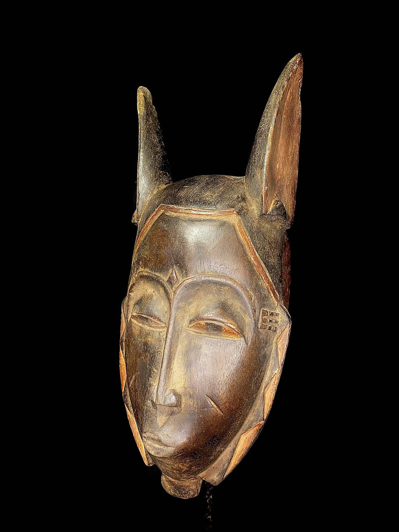 African Mask Antiques Tribal Face Vintage Wood Wall Hanging Guro Tribe masks for wall- 6580