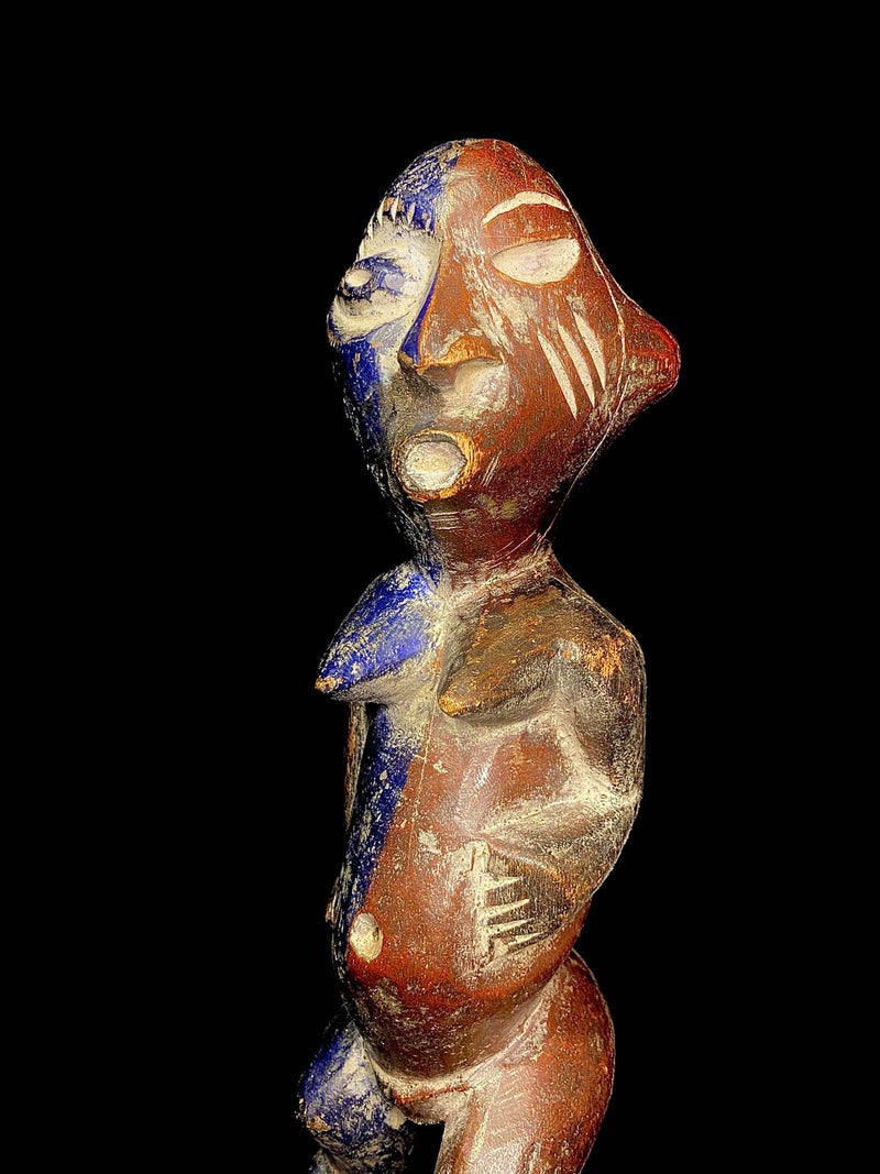 African sculpture African Tribal Art Wooden Carved statue tribal wood Ancestor Figure-6531