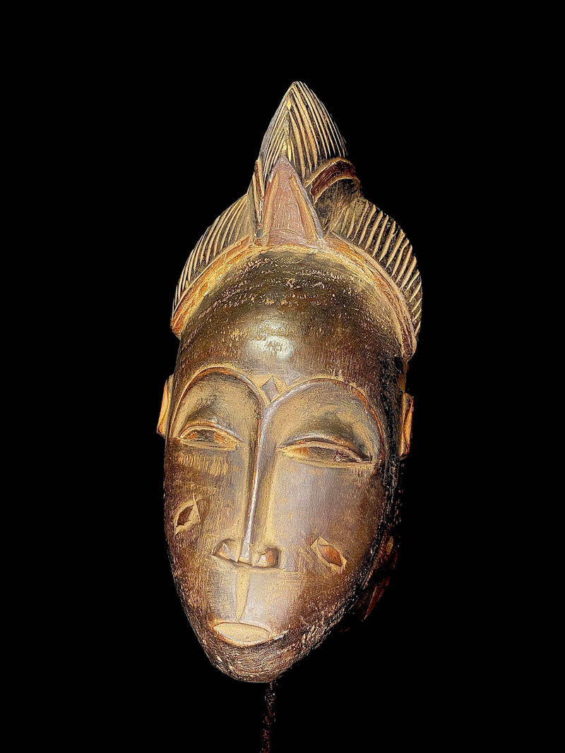 African mask African Wooden Mask Wood Hand Carved Portrait Mask Guro People Handmade-6476