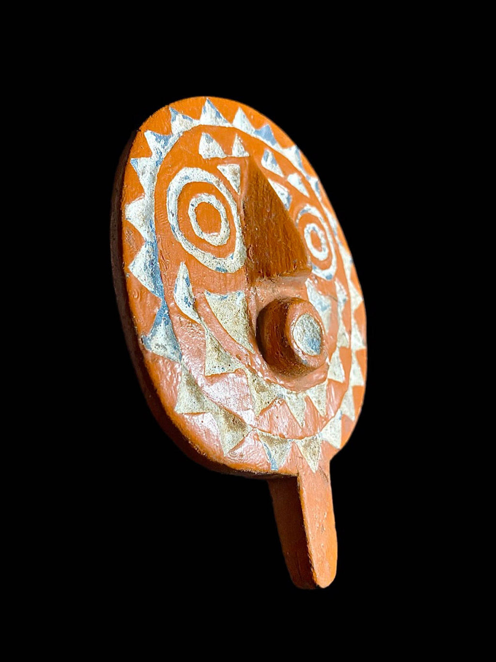 Hand Carved Bwa Wooden Sun Mask - Traditional Tribal Home Decor-6983