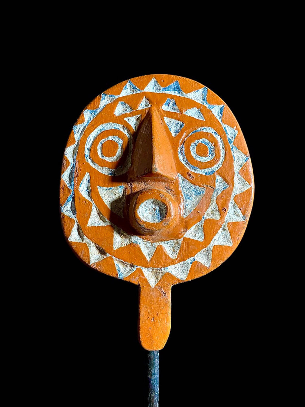 Hand Carved Bwa Wooden Sun Mask - Traditional Tribal Home Decor-6983