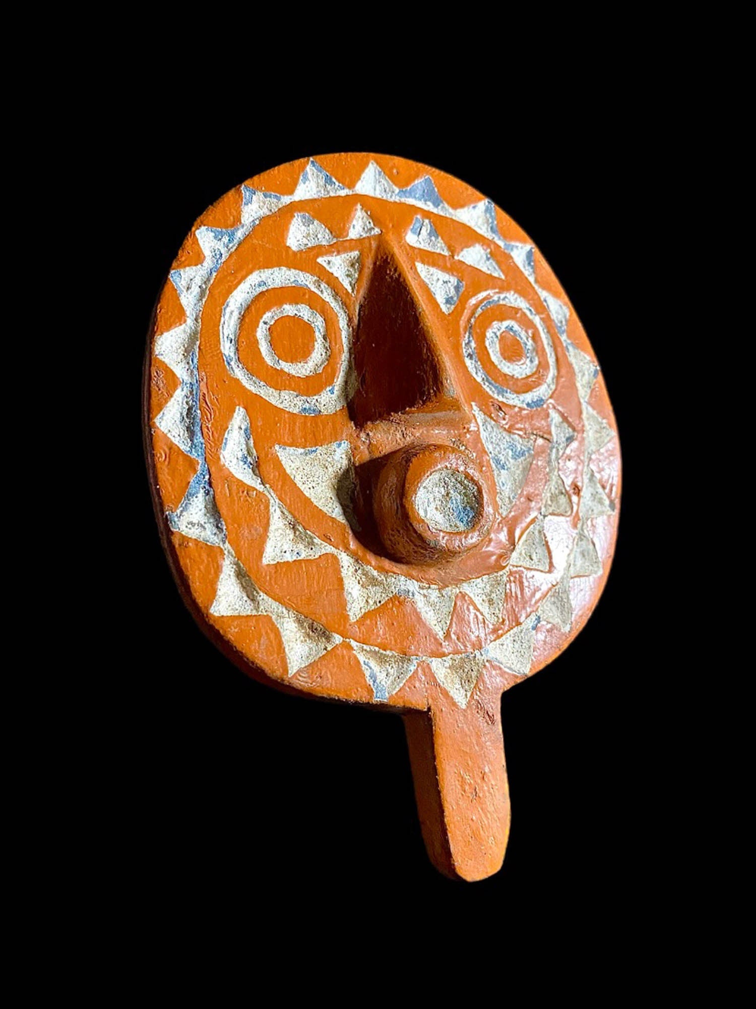 Hand Carved Bwa Wooden Sun Mask - Traditional Tribal Home Decor-6983