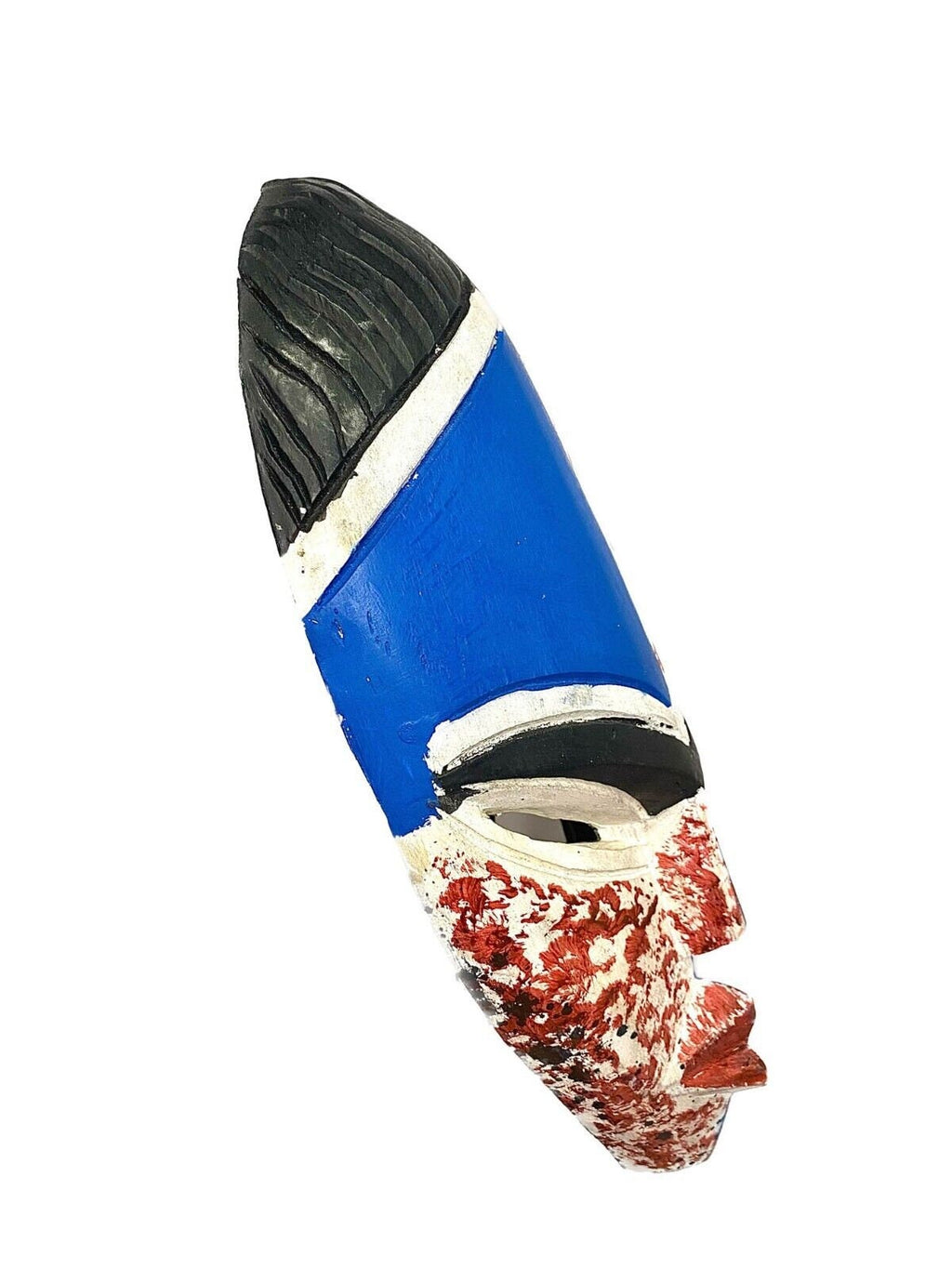 African mask Traditional vintage Of ram Wood Mask Sese Blue King Masks for wall-461