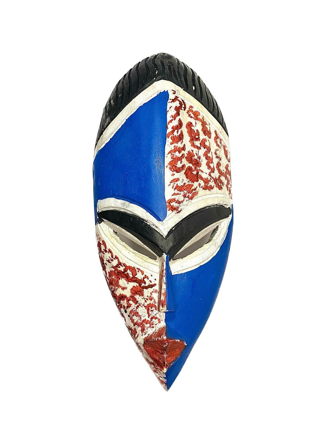 African mask Traditional vintage Of ram Wood Mask Sese Blue King Masks for wall-461