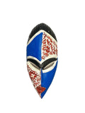 African mask Traditional vintage Of ram Wood Mask Sese Blue King Masks for wall-461