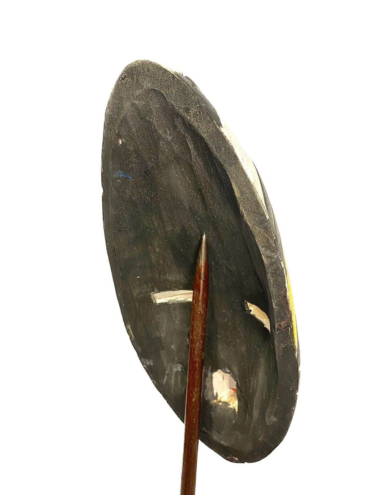 wall african mask Traditional education Protection Hand Carved Wood Mask Sese Blue King -461