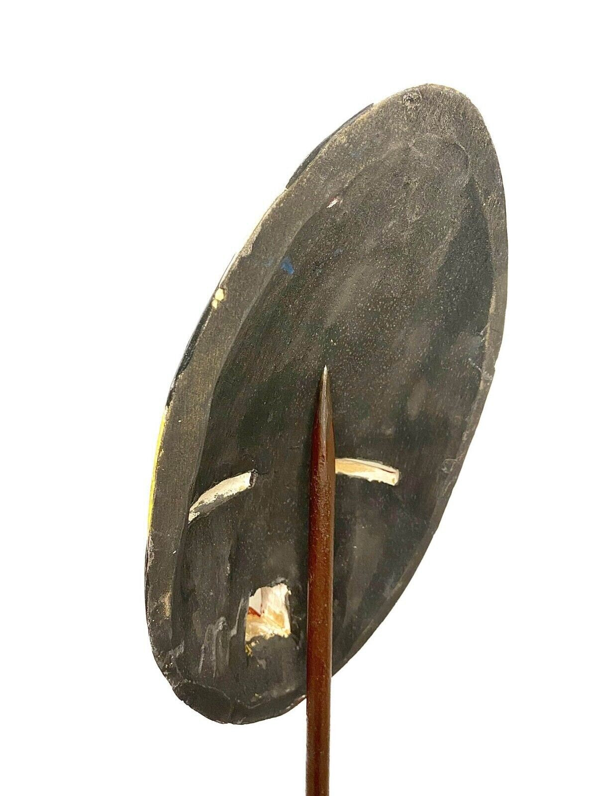 wall african mask Traditional education Protection Hand Carved Wood Mask Sese Blue King -461