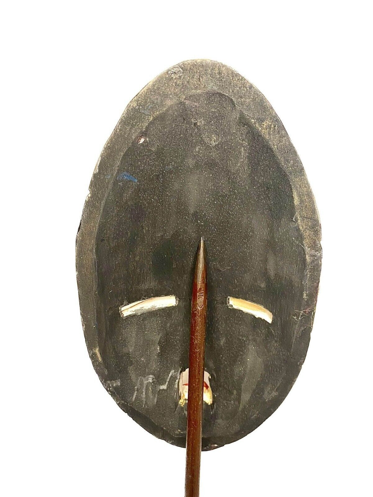 wall african mask Traditional education Protection Hand Carved Wood Mask Sese Blue King -461