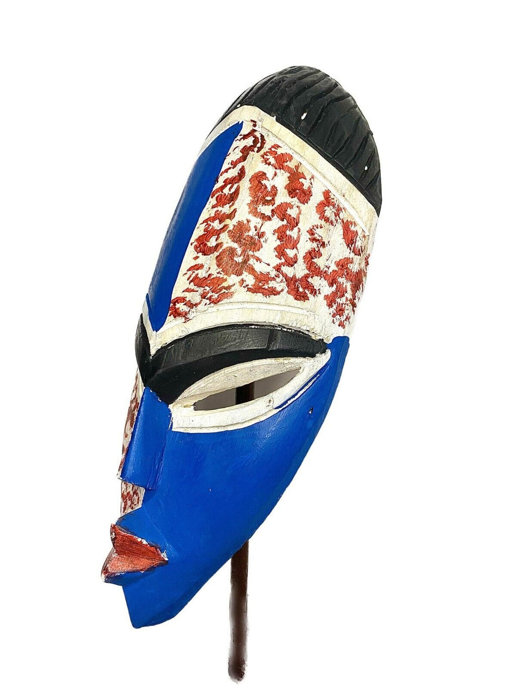 African mask Traditional vintage Of ram Wood Mask Sese Blue King Masks for wall-461
