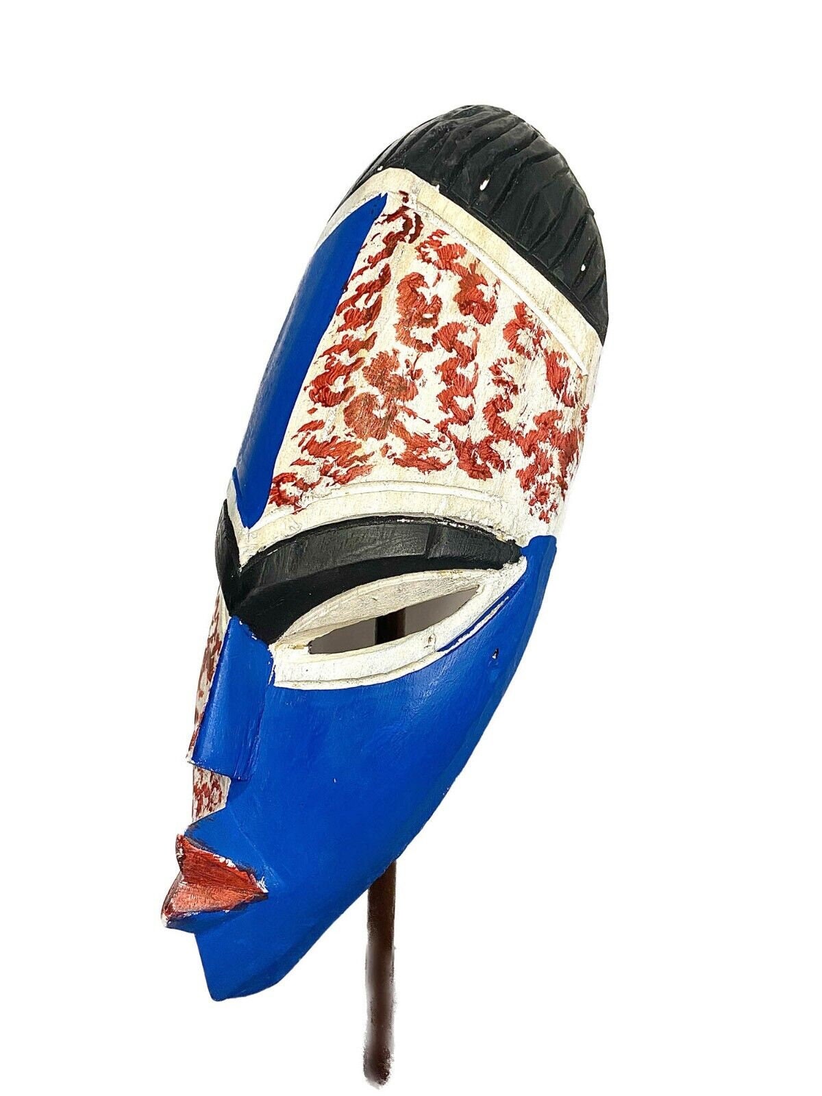 African mask Traditional vintage Of ram Wood Mask Sese Blue King Masks for wall-461