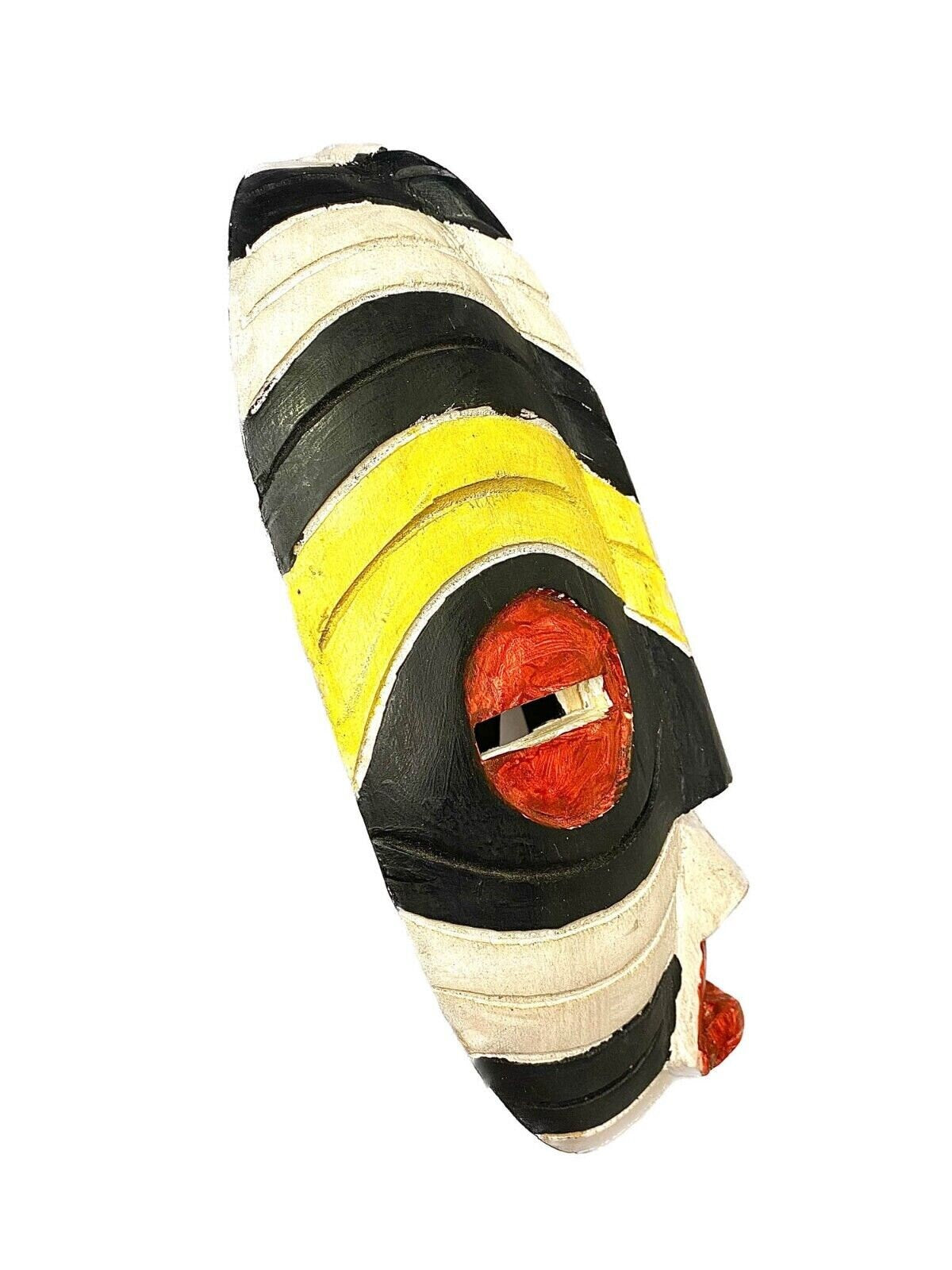 wall african mask Traditional education Protection Hand Carved Wood Mask Sese Blue King -461