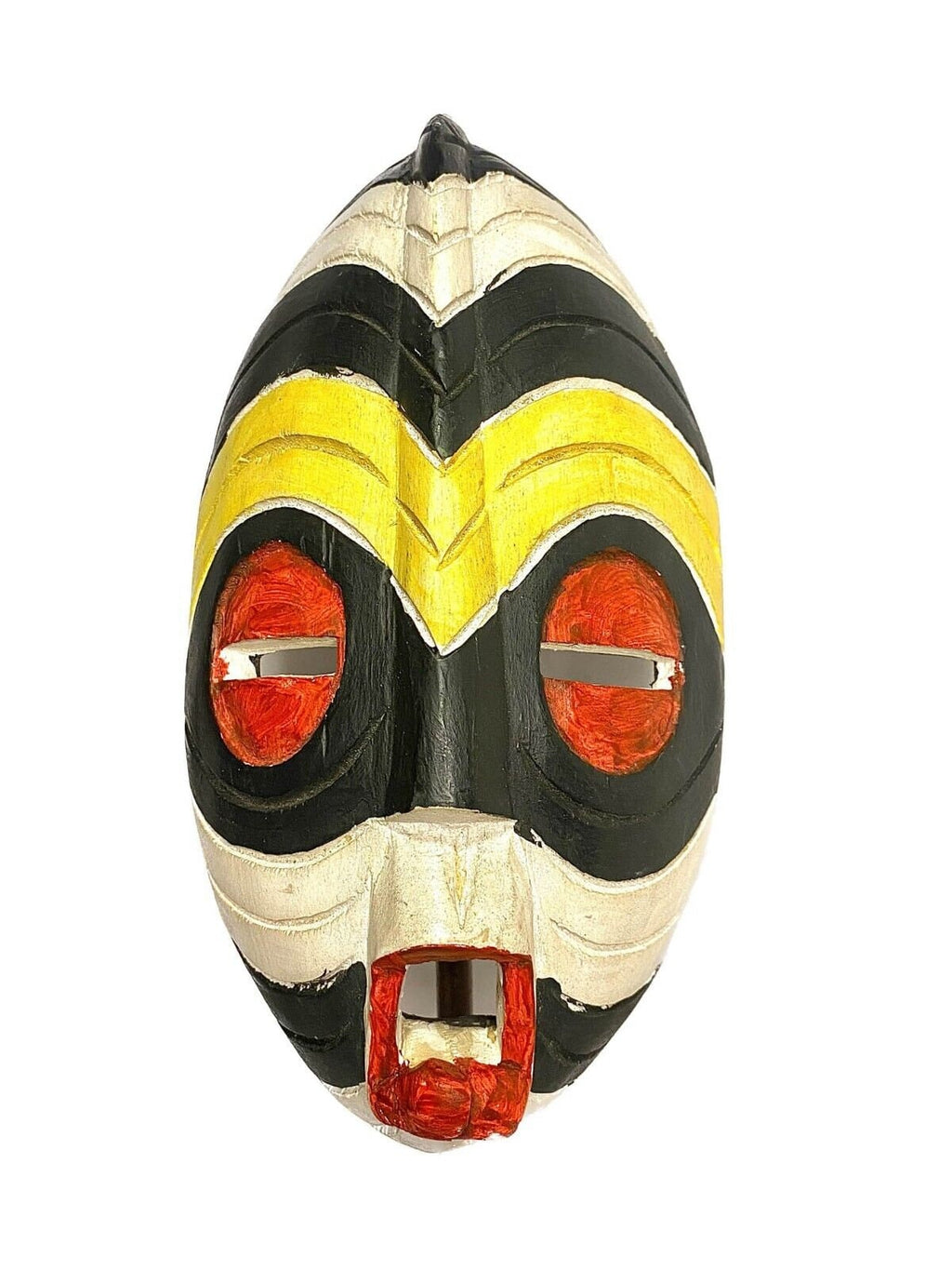 wall african mask Traditional education Protection Hand Carved Wood Mask Sese Blue King -461
