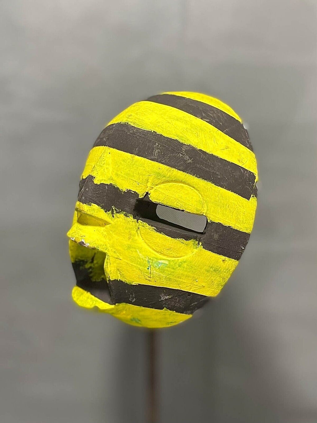 african mask Décor education African mask Sese Hand Carved Akan Tribal Mask Yellow mask-528