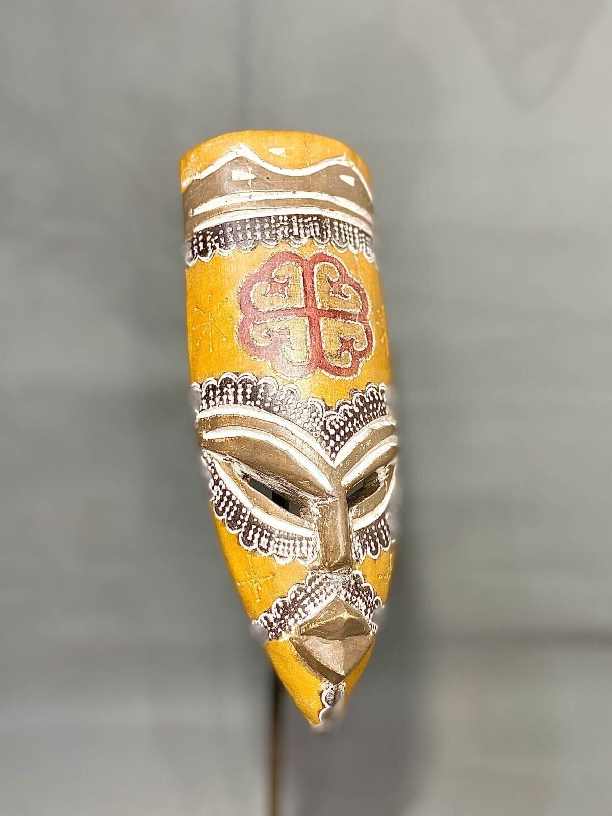 African mask Traditional vintage art tribal one piece Home Décor Carved African Mask Baule -509