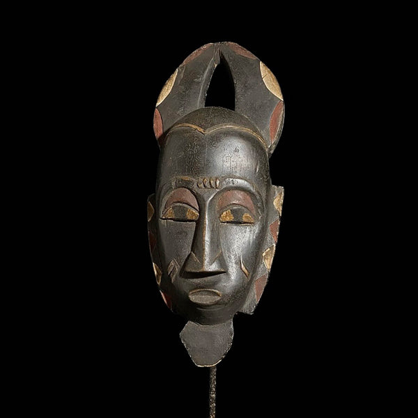 African Masks Antiques Tribal Face Vintage Carved Wood Hanging Guro Masks -7548
