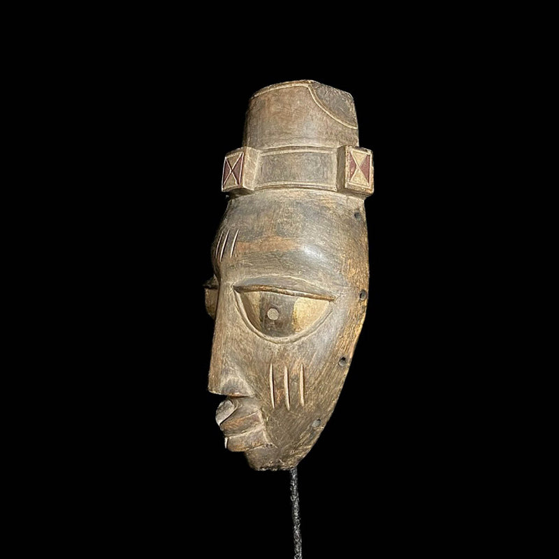 African mask African Lega Mask Hand Carved Wooden Wall Hanging Primitive Art Lega-7574