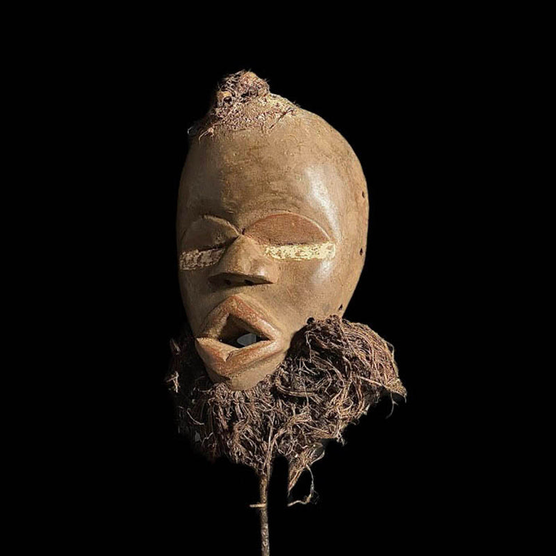 African Mask Art Fine Face Mask Dan Fire Wood Vintage Dan Tribe Masks-7576