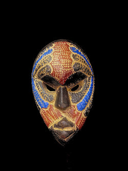 African mask large African mask Original African Mask Handcrafted In Ghana, 'noble Knigh-4288