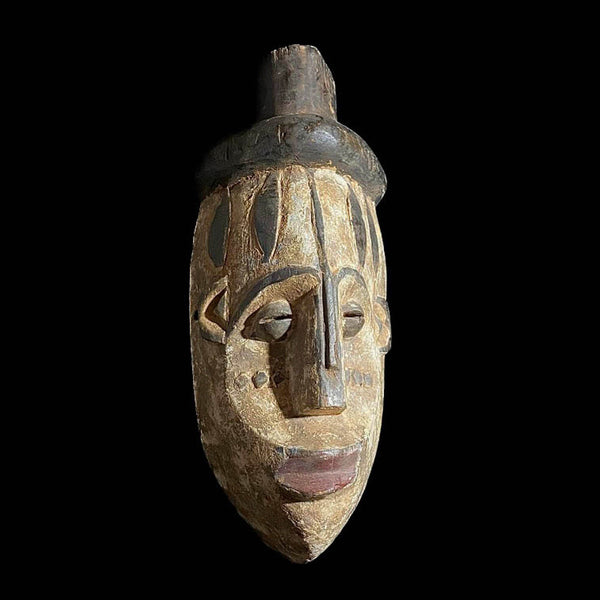 African mask African Igbo Mask Nigerian Wood Carved Maiden Spirit Mask Igbo Collectibles-7600