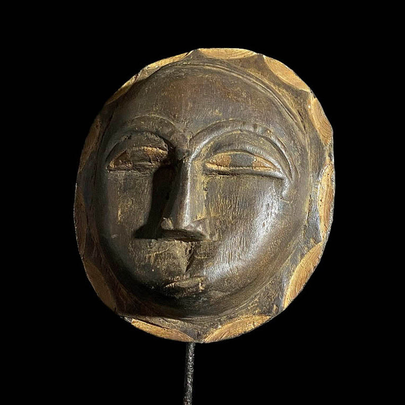 African Mask As Tribal Mask Baule Antique African Masks Sun Mask From Guro-7599