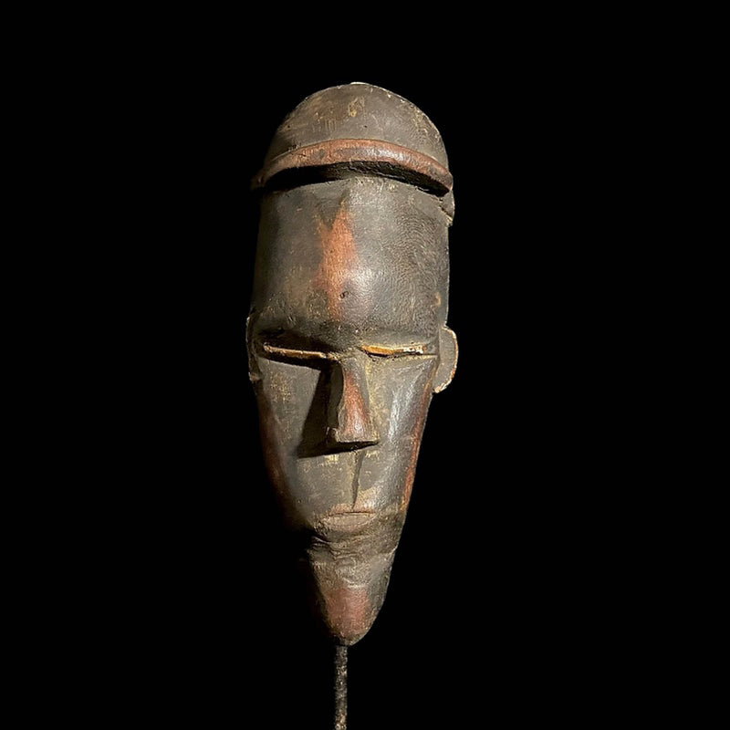 African mask Antique Dan Tribe Mask Tribal Face Mask Wood Hand Carved Wall Hanging-7612