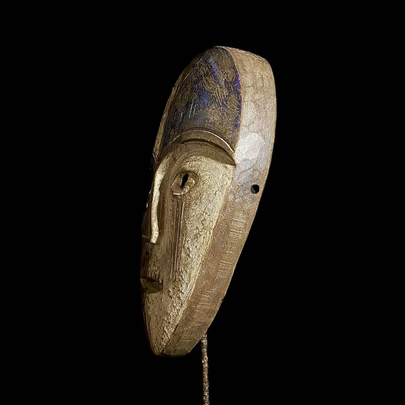 African mask Dem Lega African Mask Antiques Mask Wall Hanging Primitive Art Collectibles-7615