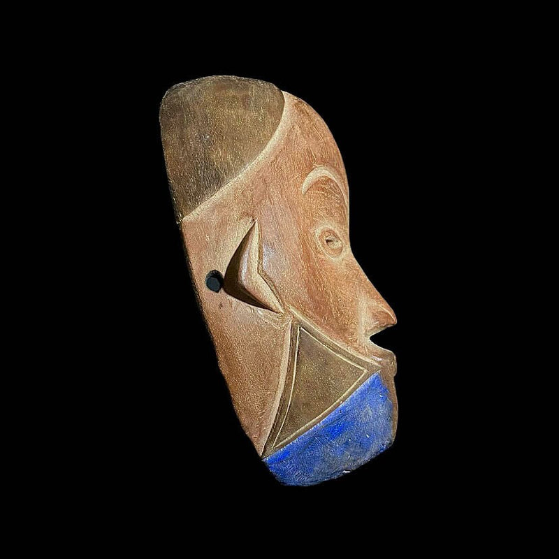 nigeria African mask Igbo Red And White Spirit Mask Wall Hanging Primitive Art Collectibles Mask-7639