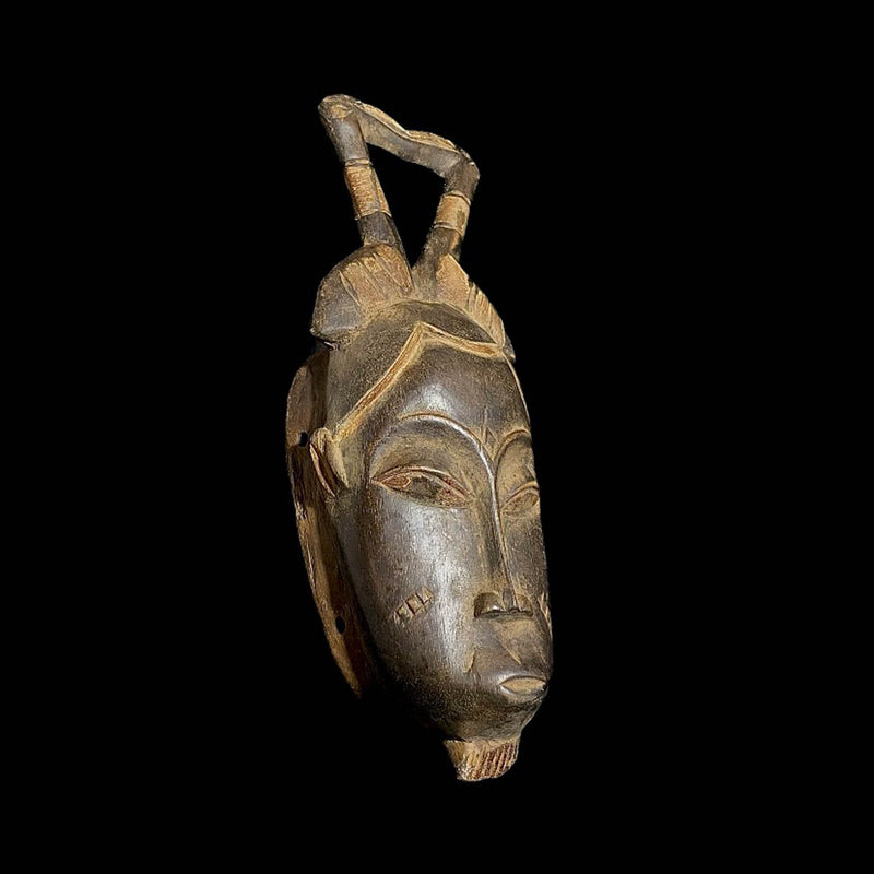 African mask Baule African mask antiques Wall Hanging Primitive Art Collectibles Mask-7638