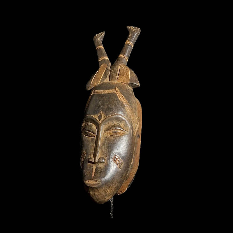 African mask Tribe Art Masks Guro Baule Wall Hanging Primitive Art Collectibles Mask-7634