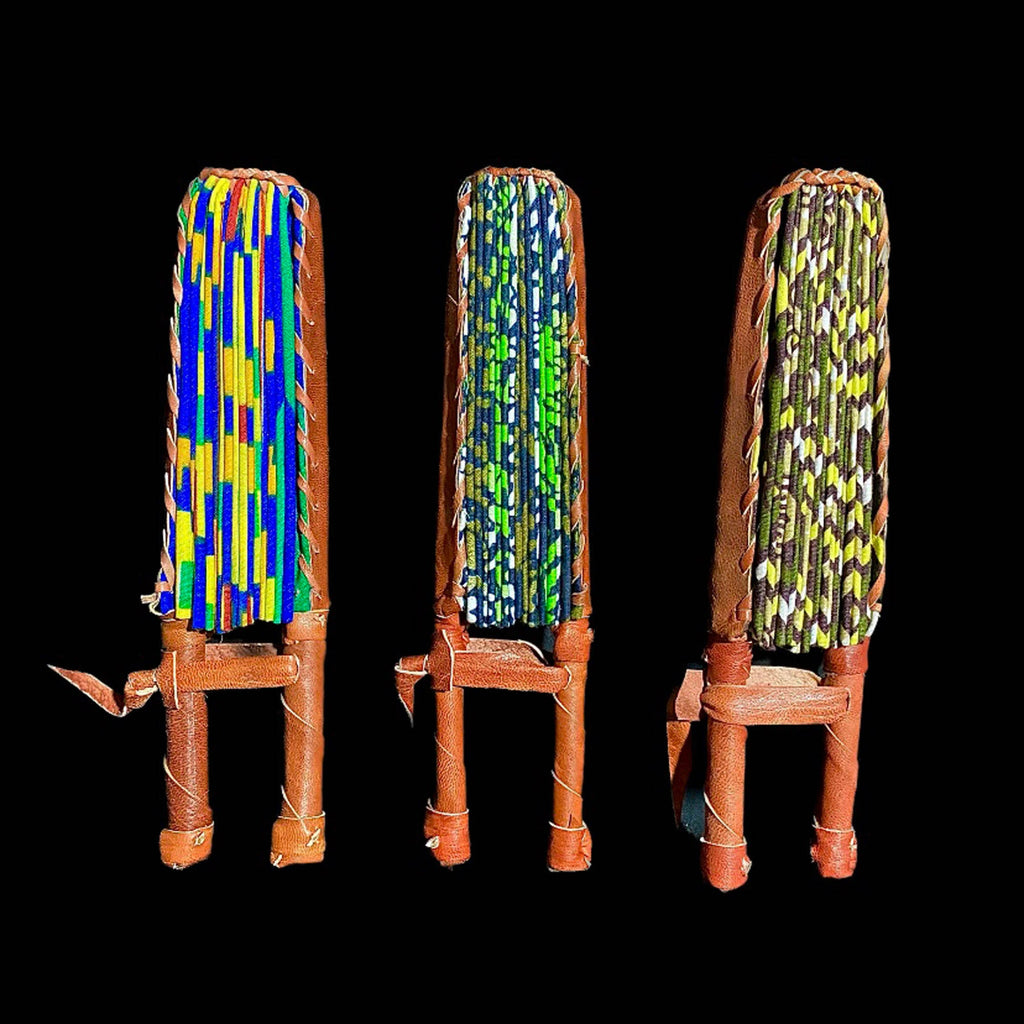 3 African Kente Hand Fan Foldable Kente Hand Fan Primitive Art Collectibles-7665
