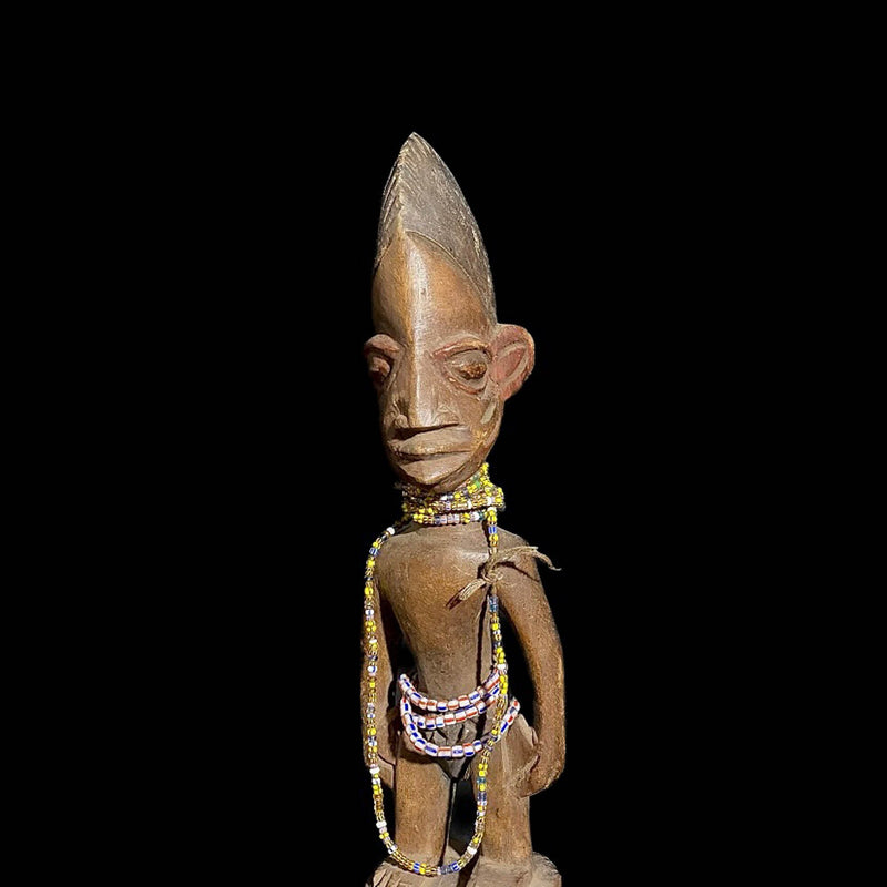 african sculpture African primitive art collectibles Figures Yoruba Nigerian African Sculptur-7691