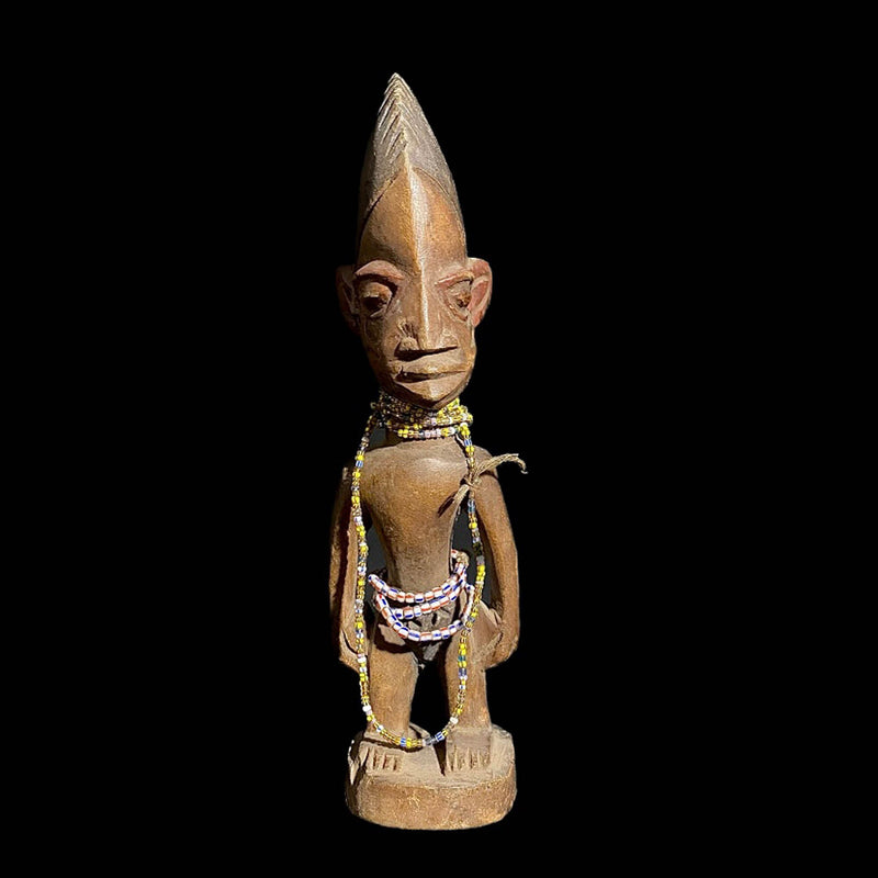 african sculpture African primitive art collectibles Figures Yoruba Nigerian African Sculptur-7691