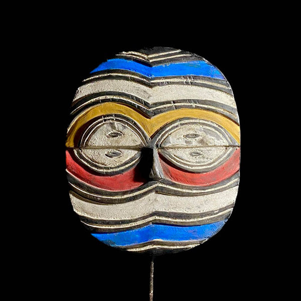 African mask Teke masks are mainly used in traditional dancing ceremonies-5974