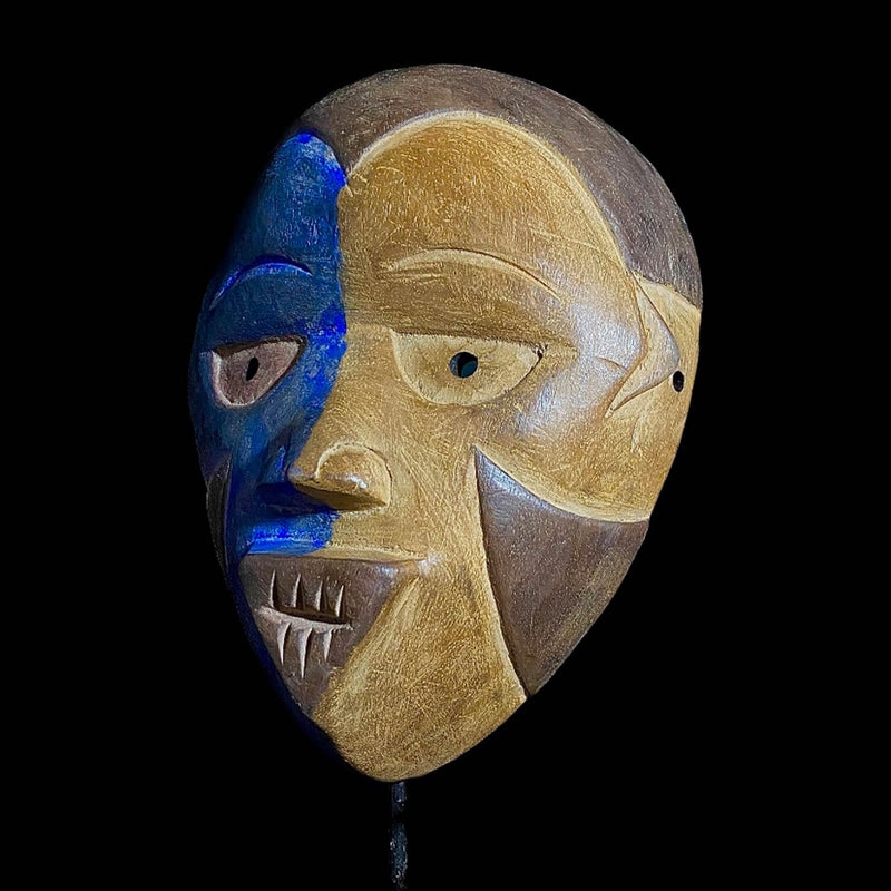 African mask Home Décor Igbo Mask Ibo Burkina Faso Hand Carved Wall Hanging-7748