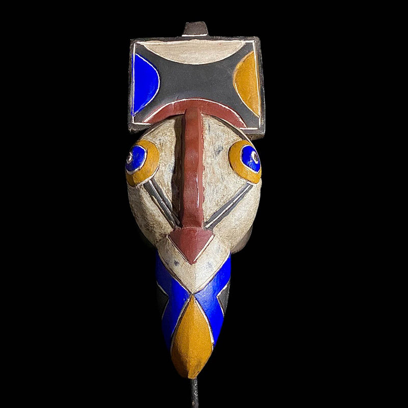 African Mask Tribal Face Mask Old Bobo Bird Dance Mask Helmet Burkina Faso-7756
