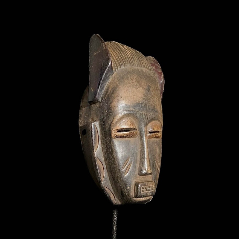 African Masks Antiques Tribal Face Vintage Carved Wood Hanging Guro Masks-7557